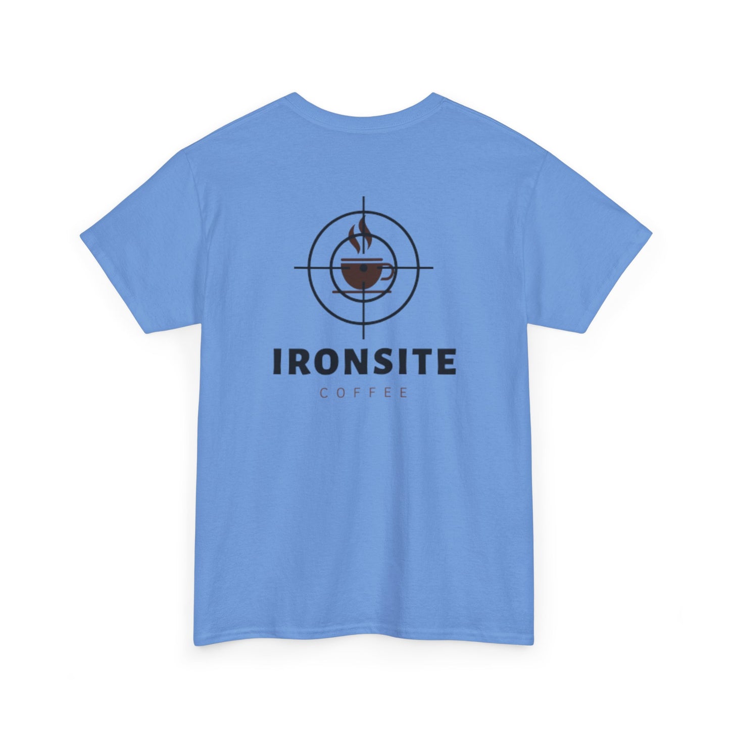 Unisex Heavy Cotton Tee with Ironsite Coffee Design | Casual Comfort, Gift for Coffee Lovers, Everyday Style, Perfect for Any Occasion