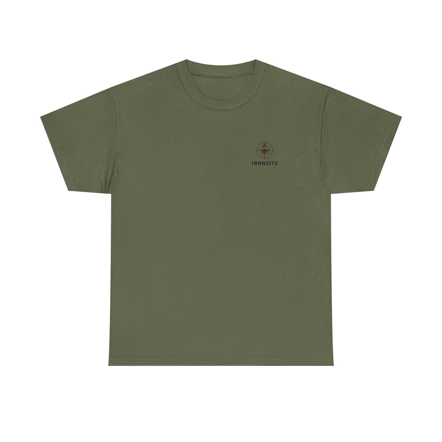 Unisex Heavy Cotton Tee with Ironsite Coffee Design | Casual Comfort, Gift for Coffee Lovers, Everyday Style, Perfect for Any Occasion