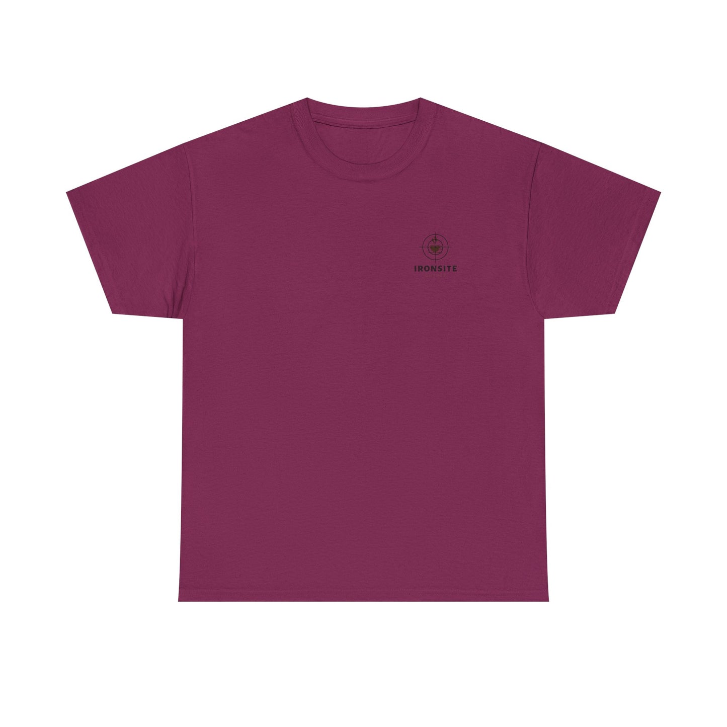 Unisex Heavy Cotton Tee with Ironsite Coffee Design | Casual Comfort, Gift for Coffee Lovers, Everyday Style, Perfect for Any Occasion