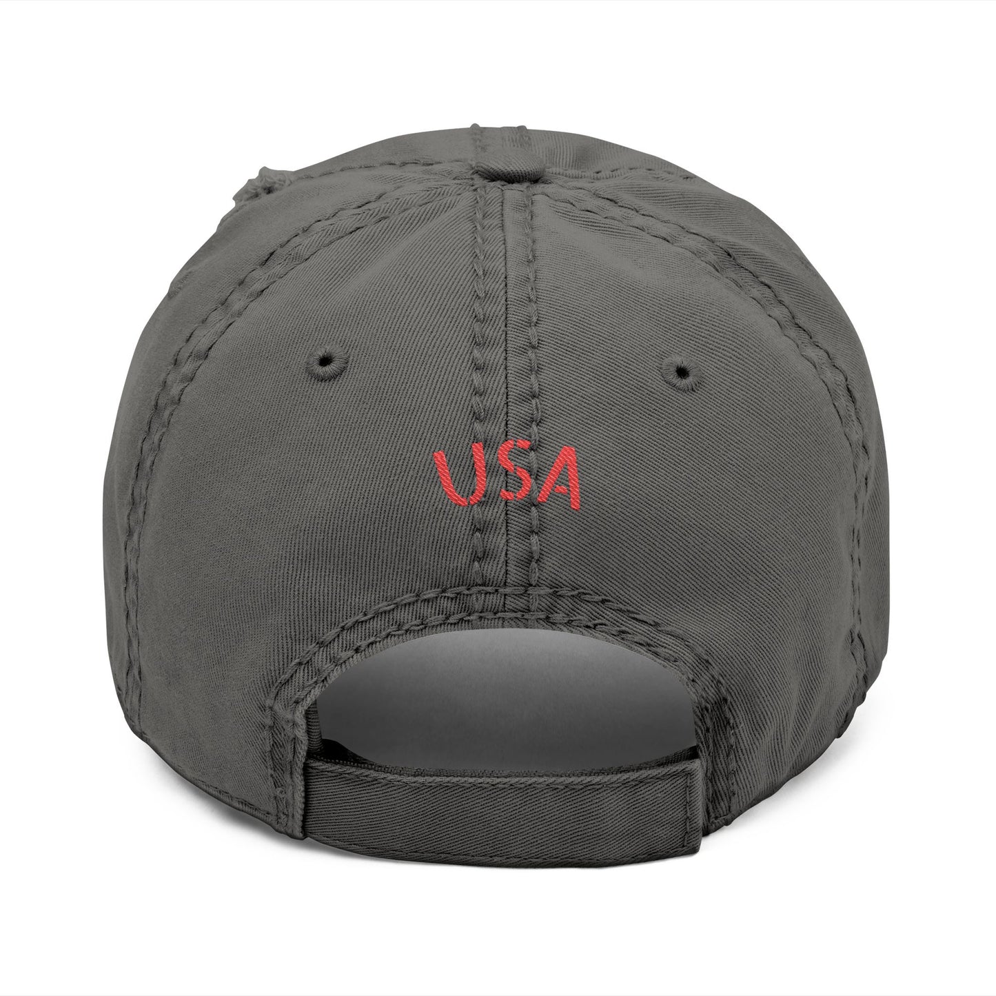 Distressed Dad Hat | Casual Style, Perfect Gift for Dads, Embroidered Hat, Summer Accessory, USA Pride, Vintage Look