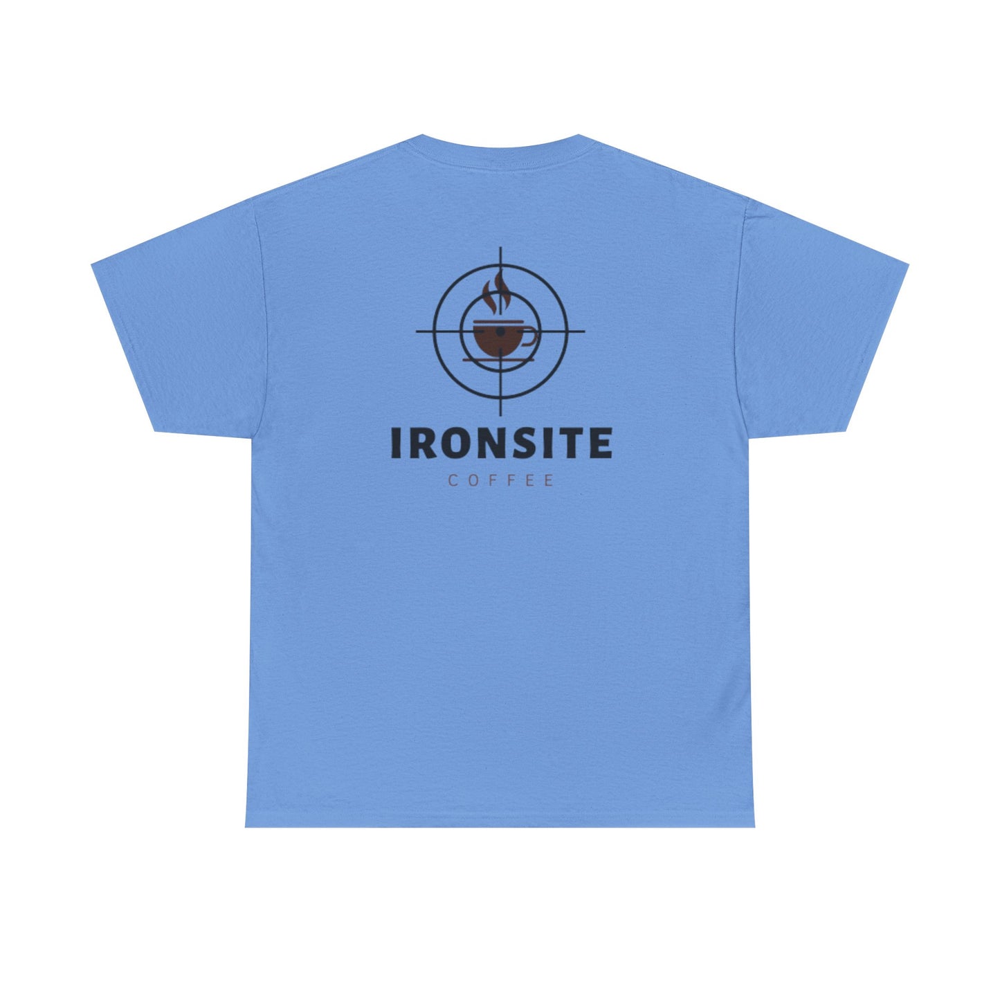 Unisex Heavy Cotton Tee with Ironsite Coffee Design | Casual Comfort, Gift for Coffee Lovers, Everyday Style, Perfect for Any Occasion