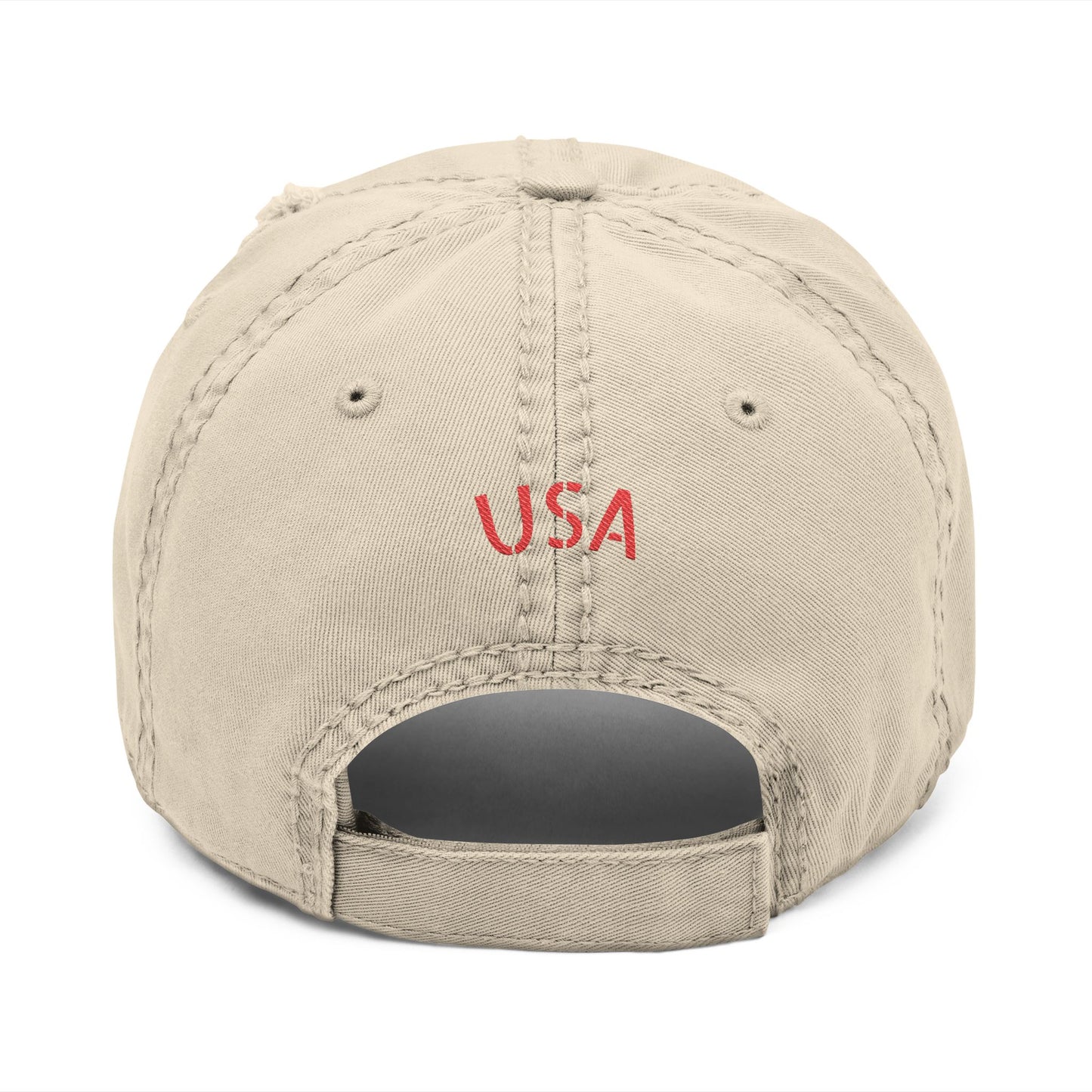 Distressed Dad Hat | Casual Style, Perfect Gift for Dads, Embroidered Hat, Summer Accessory, USA Pride, Vintage Look