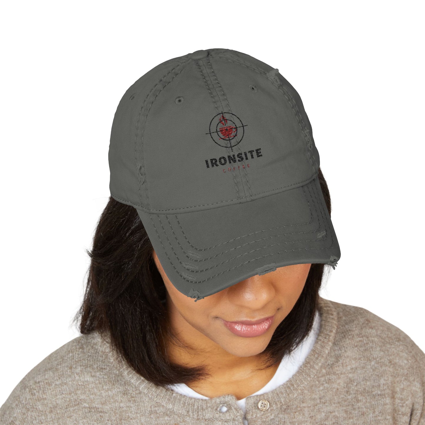 Distressed Dad Hat | Casual Style, Perfect Gift for Dads, Embroidered Hat, Summer Accessory, USA Pride, Vintage Look