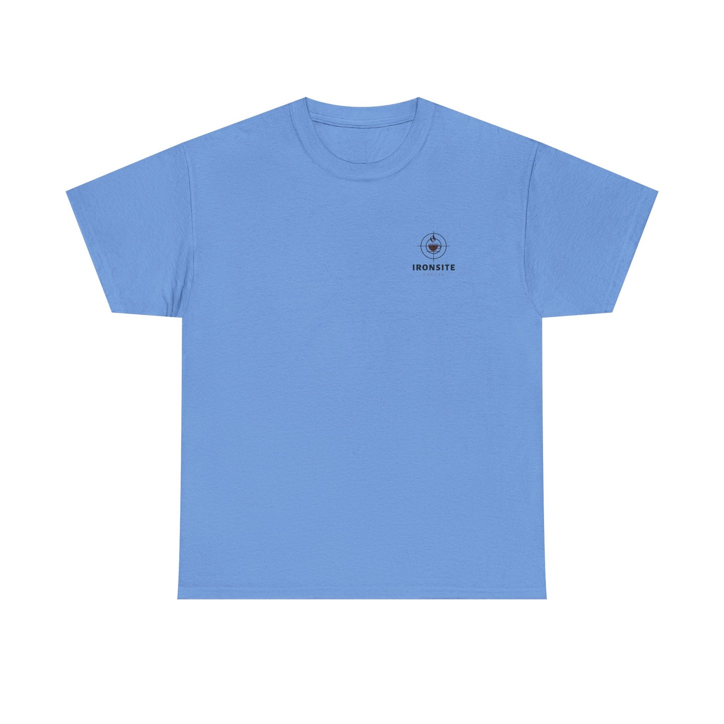 Unisex Heavy Cotton Tee with Ironsite Coffee Design | Casual Comfort, Gift for Coffee Lovers, Everyday Style, Perfect for Any Occasion