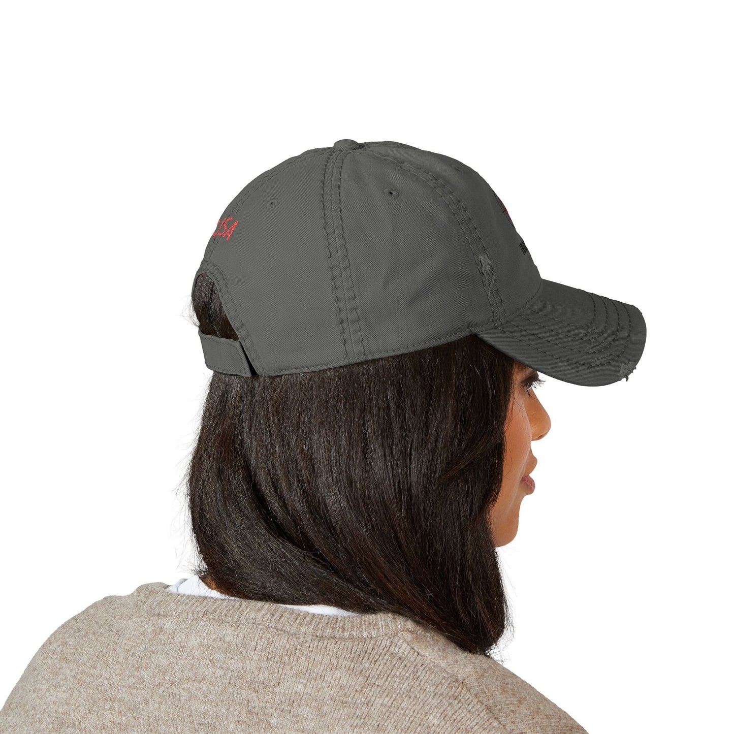 Distressed Dad Hat | Casual Style, Perfect Gift for Dads, Embroidered Hat, Summer Accessory, USA Pride, Vintage Look