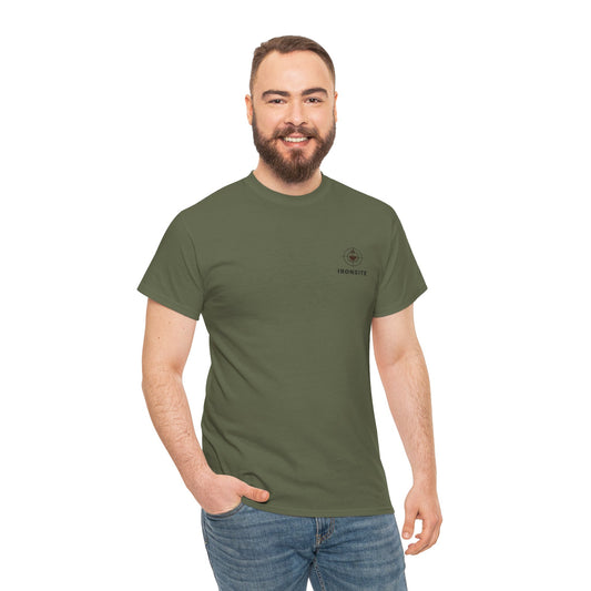 Unisex Heavy Cotton Tee with Ironsite Coffee Design | Casual Comfort, Gift for Coffee Lovers, Everyday Style, Perfect for Any Occasion